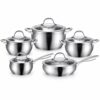 10-Piece Lidded Metal Cookware Set 10-Piece Lidded Metal Cookware Set