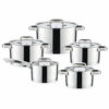 10-Piece Lidded Metal Cookware Set