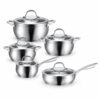 10-Piece Lidded Metal Cookware Set 10-Piece Lidded Metal Cookware Set