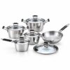 10-Piece Polished Metal Cookware Set 10-Piece Polished Metal Cookware Set