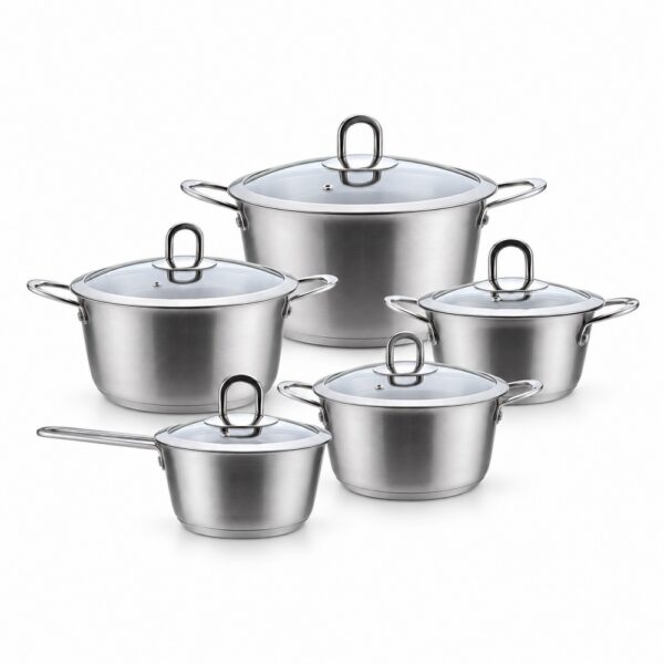 10-Piece Saucepan and Casserole Pot Set 10-Piece Saucepan and Casserole Pot Set