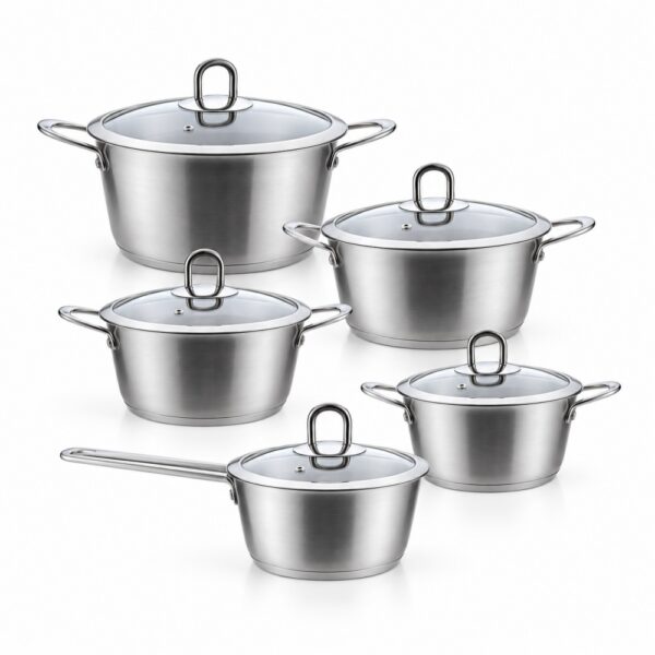 10-Piece Saucepan and Casserole Pot Set 10-Piece Saucepan and Casserole Pot Set