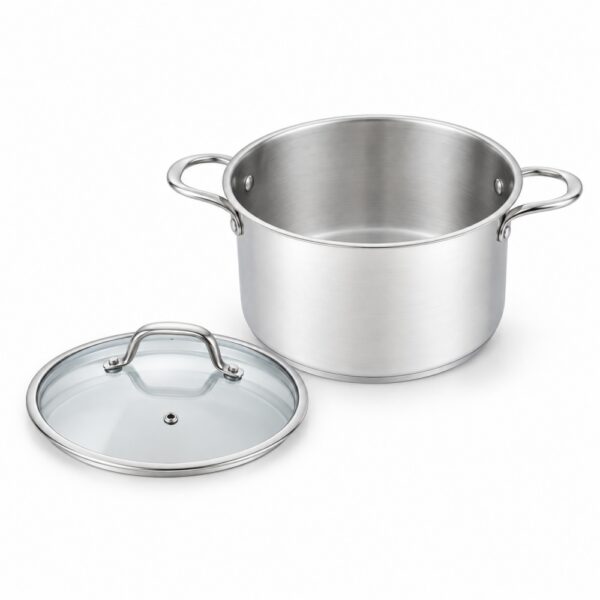 10-Piece Silver Cookware Set with Lids Wholesale Supply 10-Piece Silver Cookware Set with Lids Wholesale Supply