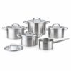 10-Piece Silver Metal Cookware Set 10-Piece Silver Metal Cookware Set