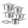 10-Piece Silver Metal Cookware Set 10-Piece Silver Metal Cookware Set