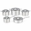 10-Piece Silver-Tone Cookware Set for Wholesale Suppliers 10-Piece Silver-Tone Cookware Set for Wholesale Suppliers