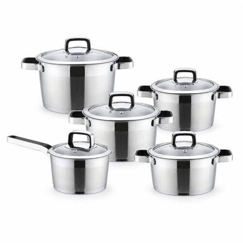 10-Piece Stainless Steel Cookware Set