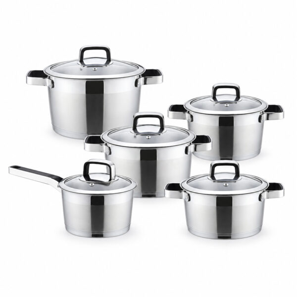 10-Piece Stainless Steel Cookware Set