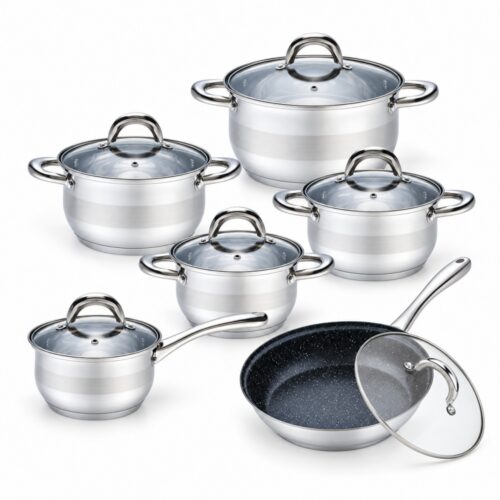 12-Piece Lidded Cookware Set