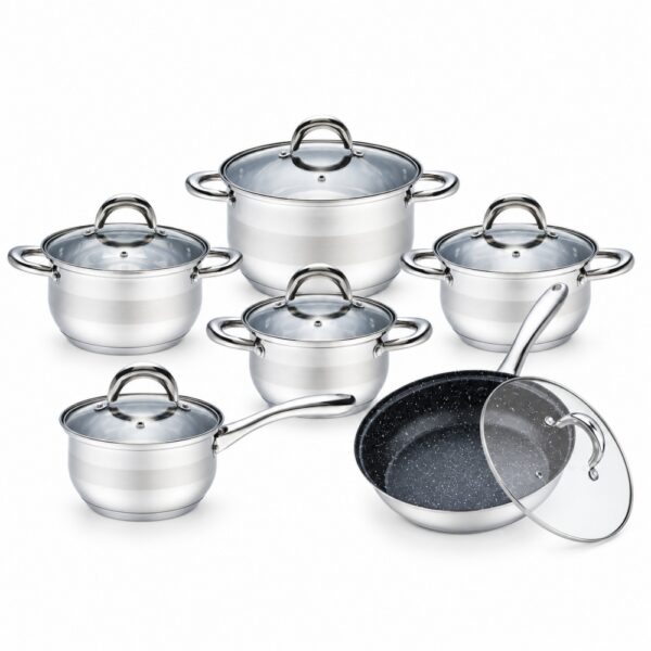 12-Piece Lidded Cookware Set 12-Piece Lidded Cookware Set