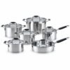 12-Piece Lidded Metal Cookware Set