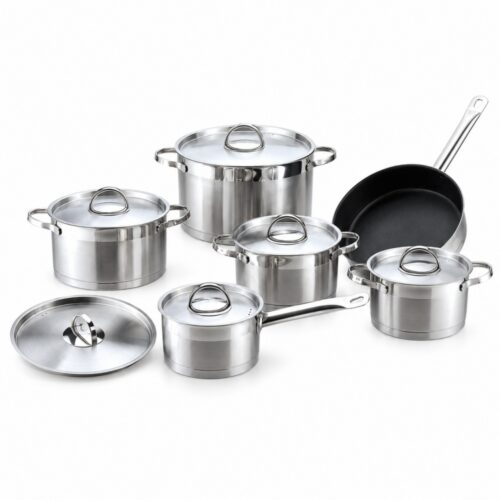 12-Piece Metal Cookware Set