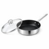 12-Piece Metal Cookware Set with Glass Lids for Wholesale