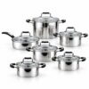 12-Piece Polished Metal Cookware Set 12-Piece Polished Metal Cookware Set