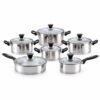 12-Piece Polished Metal Cookware Set 12-Piece Polished Metal Cookware Set