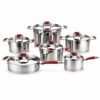 12-Piece Polished Metal Cookware Set 12-Piece Polished Metal Cookware Set