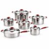 12-Piece Polished Metal Cookware Set 12-Piece Polished Metal Cookware Set