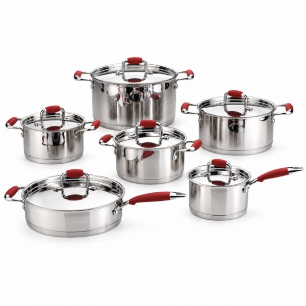 12-Piece Polished Metal Cookware Set 12-Piece Polished Metal Cookware Set