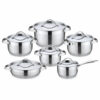 12-Piece Stainless Steel Cookware Set 12-Piece Stainless Steel Cookware Set