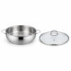 28 x 8.5 cm Metal Stewpot with Glass Lid Wholesale Supply 28 x 8.5 cm Metal Stewpot with Glass Lid Wholesale Supply