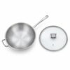 32 cm Chinese Wok with Glass Lid for Wholesale Sourcing