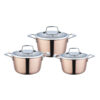 6-Piece Copper-Tone Casserole Cookware Set 6-Piece Copper-Tone Casserole Cookware Set
