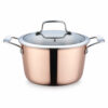 6-Piece Copper-Tone Casserole Cookware Set 6-Piece Copper-Tone Casserole Cookware Set