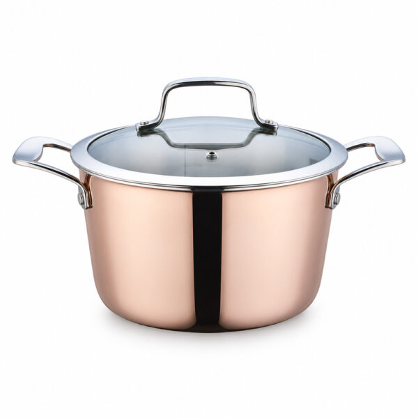 6-Piece Copper-Tone Casserole Cookware Set 6-Piece Copper-Tone Casserole Cookware Set