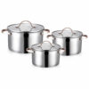 6-Piece Metal Casserole Cookware Set 6-Piece Metal Casserole Cookware Set