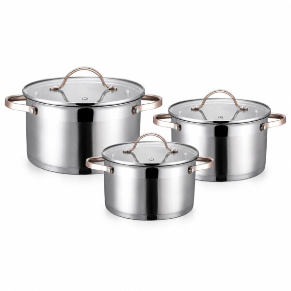 6-Piece Metal Casserole Cookware Set 6-Piece Metal Casserole Cookware Set