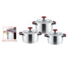 6-Piece Metal Casserole Cookware Set