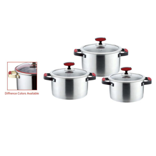 6-Piece Metal Casserole Cookware Set