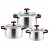 6-Piece Metal Casserole Cookware Set