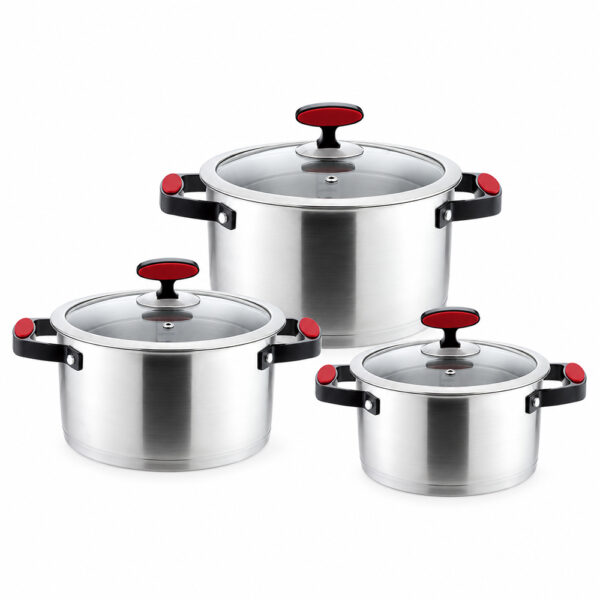 6-Piece Metal Casserole Cookware Set