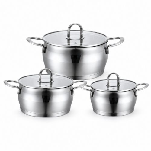 6-Piece Metal Casserole Cookware Set