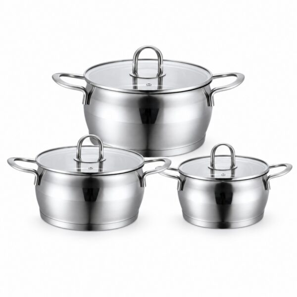 6-Piece Metal Casserole Cookware Set