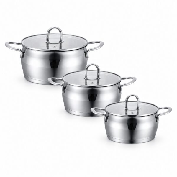 6-Piece Metal Casserole Cookware Set