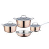 7-Piece Copper-Tone Cookware Set 7-Piece Copper-Tone Cookware Set