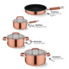 7-Piece Copper-Tone Cookware Set 7-Piece Copper-Tone Cookware Set