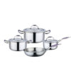 7-Piece Polished Metal Cookware Set 7-Piece Polished Metal Cookware Set