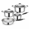 7-Piece Polished Metal Cookware Set 7-Piece Polished Metal Cookware Set