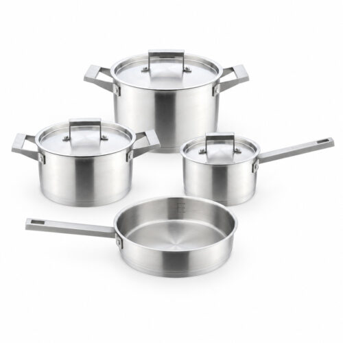 7-Piece Silver-Tone Cookware Set 7-Piece Silver-Tone Cookware Set