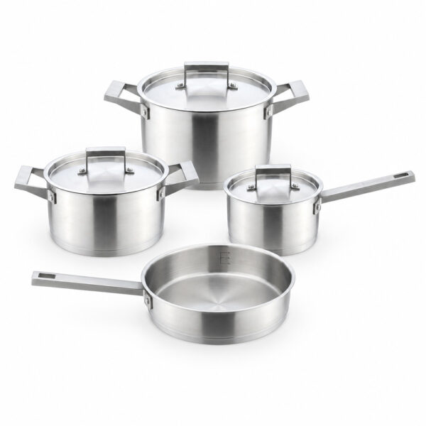 7-Piece Silver-Tone Cookware Set 7-Piece Silver-Tone Cookware Set