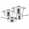 7-Piece Silver-Tone Cookware Set 7-Piece Silver-Tone Cookware Set