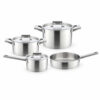 7-Piece Silver-Tone Cookware Set 7-Piece Silver-Tone Cookware Set
