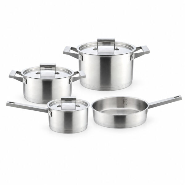 7-Piece Silver-Tone Cookware Set 7-Piece Silver-Tone Cookware Set