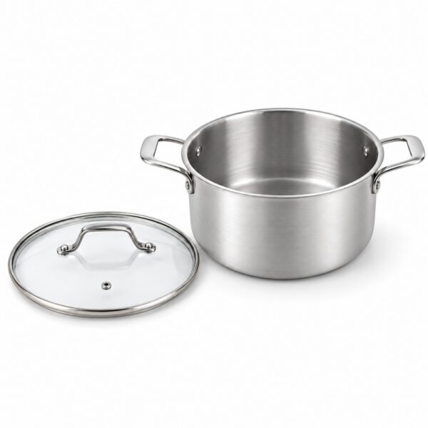 7-Piece Tri-Ply Stainless Steel Cookware Set for Wholesale
