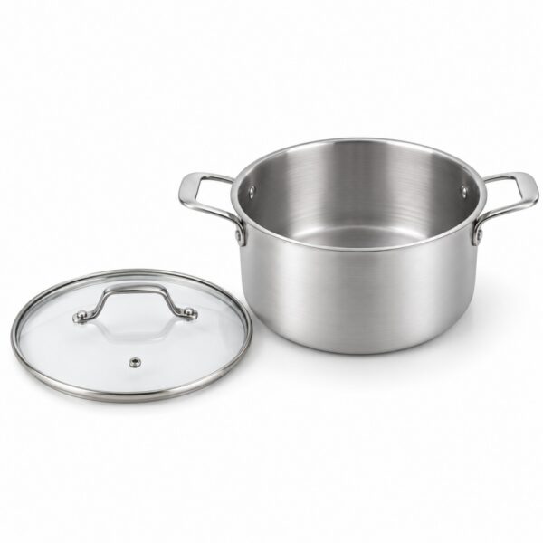 7-Piece Tri-Ply Stainless Steel Cookware Set for Wholesale