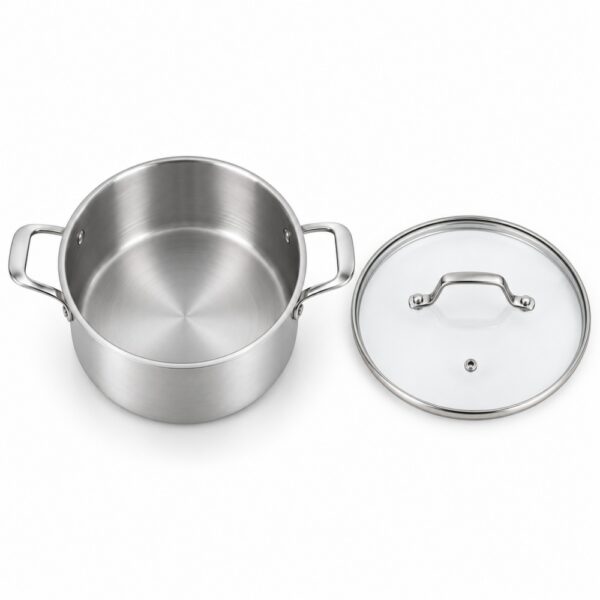 7-Piece Tri-Ply Stainless Steel Cookware Set for Wholesale