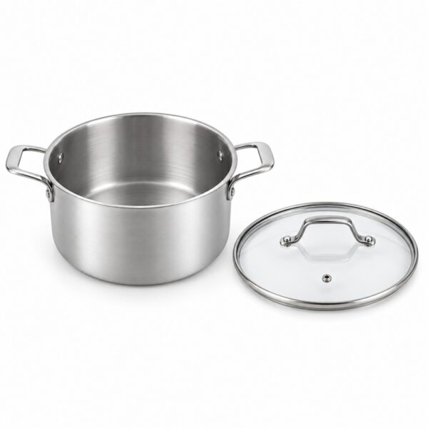 7-Piece Tri-Ply Stainless Steel Cookware Set for Wholesale